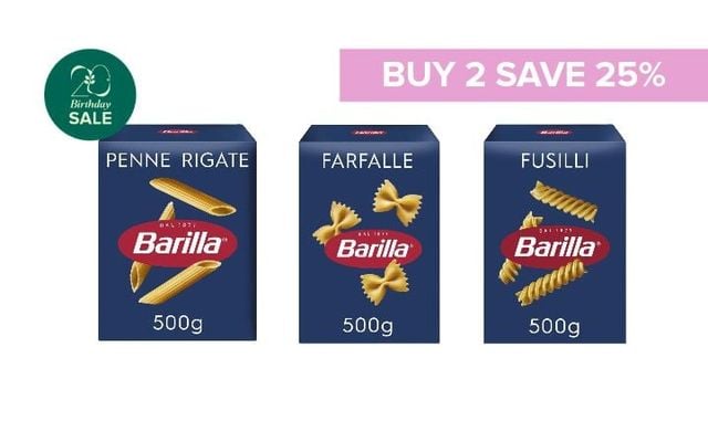 Buy 2 x Barilla Pasta & Get 25% Off Cover Image